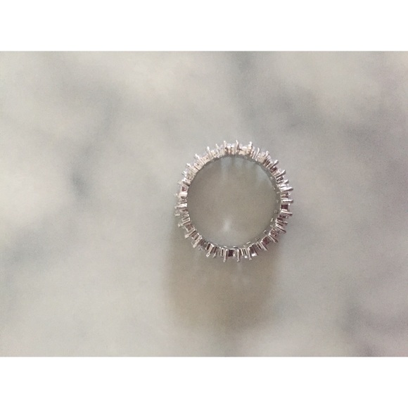 Gold Plated Baguette “T” Shape Stone Ring - Picture 11 of 13